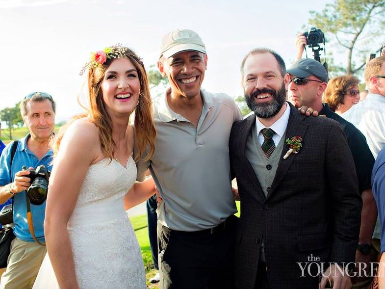 当美国总统走进婚礼现场：一场惊喜连连的高尔夫球场邂逅