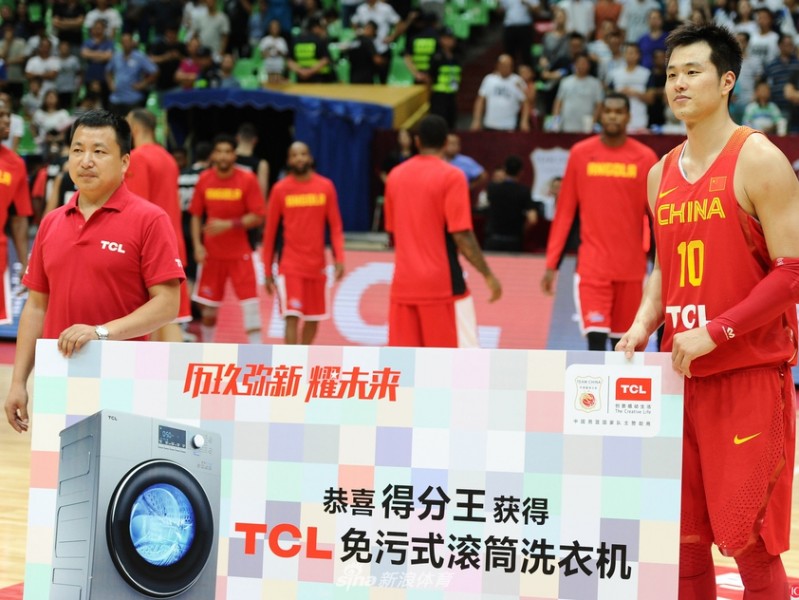 国际男篮挑战赛成都站 中国红队大胜新西兰 孟铎加冕得分王