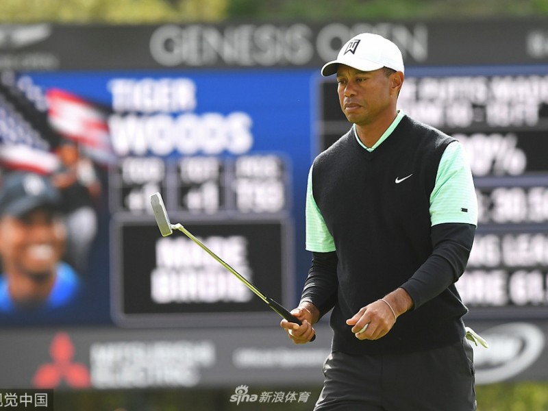 捷恩斯公开赛第二日老虎伍兹暂居T55 首轮补赛交出七零杆
